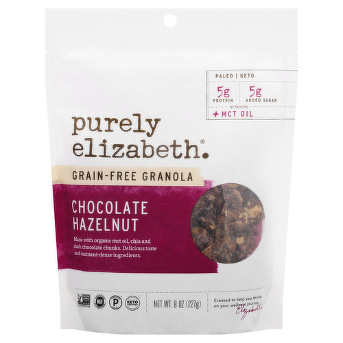 Purely Elizabeth Granola, Grain-Free, Chocolate Hazelnut