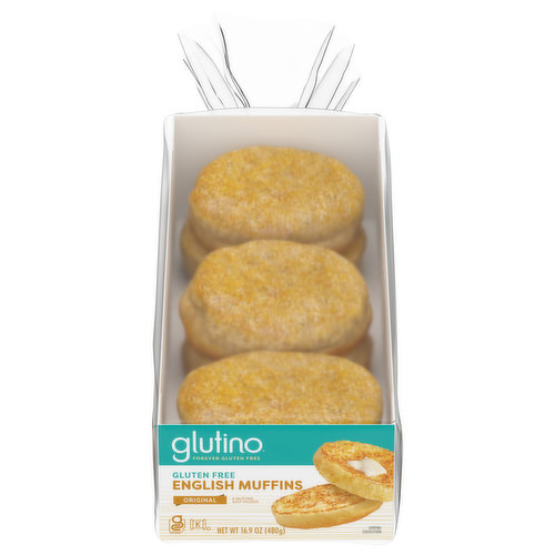 Glutino English Muffins, Gluten Free, Original