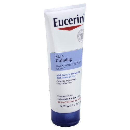 Eucerin Daily Moisturizing Creme, Skin Calming, Fragrance Free