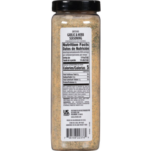 Monarch Seasoning Blend Organic Salt Free 19 oz.