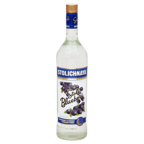 Stolichnaya Vodka, Premium, Blueberry Flavored