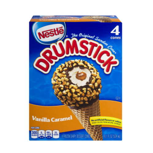 Drumstick Classic Vanilla Caramel Ice Cream Cone