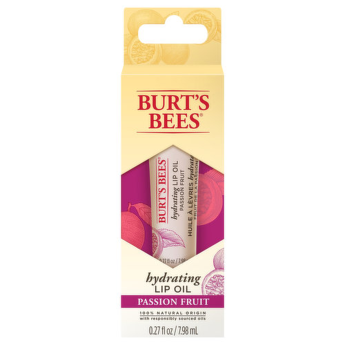 Burt's Bees Lip Oil, Hydrating, Passion Fruit