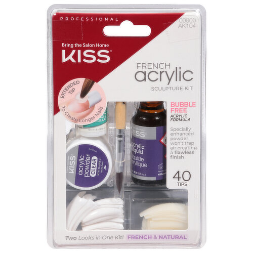 Kiss Sculpture Kit, French Acrylic, Bubble Free