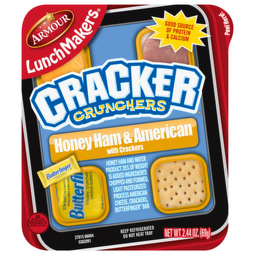 LunchMakers Cracker Crunchers Honey Ham & American