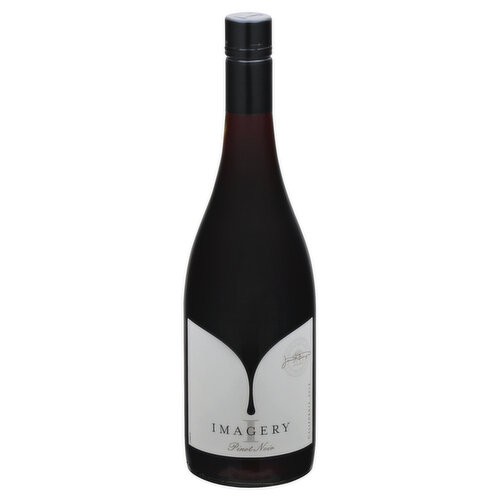 At imagery, wine is art. For nearly twenty years, we've been pairing unconventional wines with original artwork at our Sonoma Estate. Now we're bringing imagery's artistic spirit to a new generation. Every bottle represents a delicious twist on tradition. The polished tannins and rich berry flavors in our Pinot Noir are blended with petit verdot adding body and complexity to the wine. Snoring a glass of imagery is an invitation to broaden your palate. Alc. 13.5% by vol. Bottled by Imagery Estate Winery, Ripon, CA.