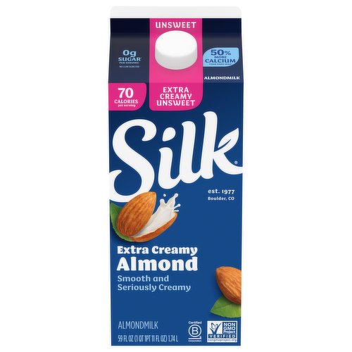 Silk Almondmilk, Extra Creamy Unsweet