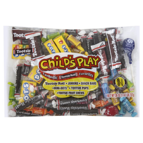 Childs Play Candy, Tootsie Roll, Funtastic Favorites