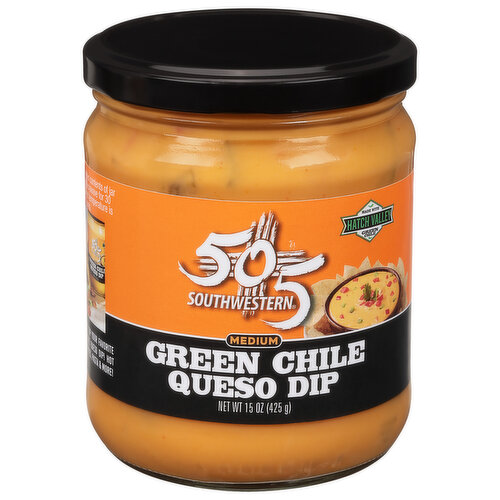 505 Southwestern Dip, Green Chile Queso, Medium