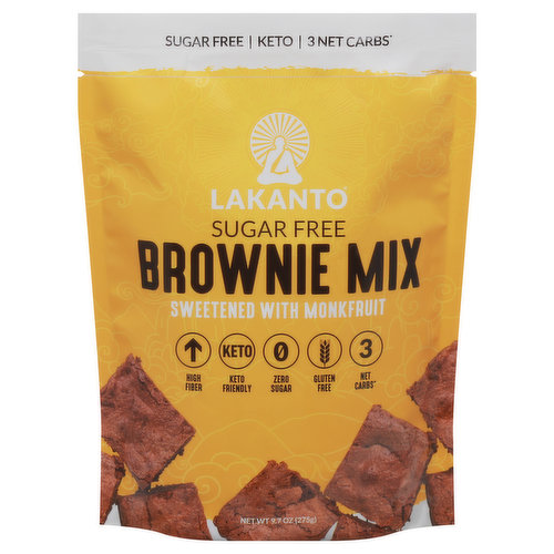 Bake a Better Brownie: Our brownie mix has all the chocolate taste and texture you love without all the stuff you don't. No sugar, gluten, or dairy! These brownies are high in fiber with only three net carbs. Get the glorious taste of a fresh-baked brownie without the guilt. Over a Thousand Years Ago: In the remote mountain highlands of Asia, a group of Buddhist monks called the Luohan achieved enlightenment and ascension through meditation and pure living. The monks discovered a rare superfood prized for its sweetness and its ability to raise chi, or life energy. This sacred fruit was named monk fruit and was used for centuries to increase chi and well-being, earning it the nickname The Immortals Fruit. We still harvest monk fruit for Lakanto in the same pristine area according to traditional and environmental methods. Discover Your Chi: Lakanto's mission is to bring chi to life by inspiring people to reach their highest potential in health and wellness and by creating products that are innovative, delicious, natural, nutritious, sugar-free, and healthy.