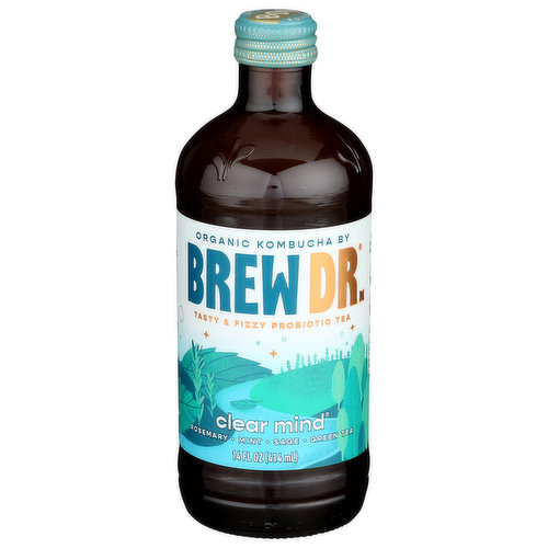 Brew Dr. Kombucha, Organic, Clear Mind