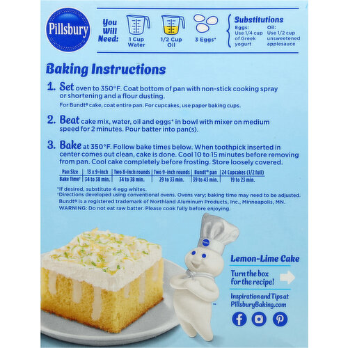Pillsbury Moist Supreme Lemon Cake Mix