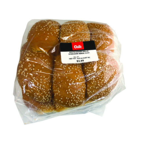 Cub Bakery Sesame Seed White Dinner Rolls