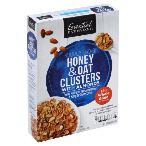 Essential Everyday Cereal, Honey & Oats Clusters, with Almonds