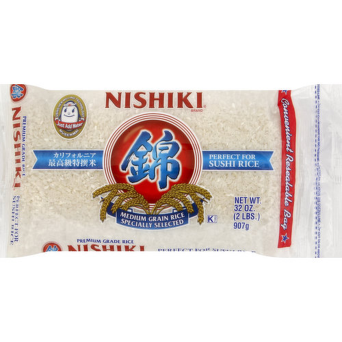 Using new milling technology. Specially selected. Perfect for sushi rice. Convenient resealable bag. For recipes, visit www.jfc.com. Product of USA.