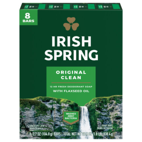 Irish Spring Deodorant Bar Soap 