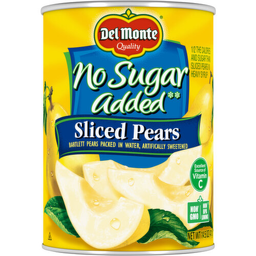 Del Monte No Sugar Added Sliced Pears