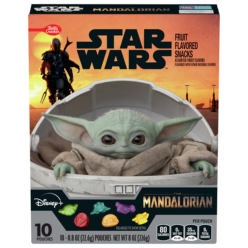 Betty Crocker Star Wars Fruit Flavored Snacks, Assorted Fruit Flavors, The Mandalorian