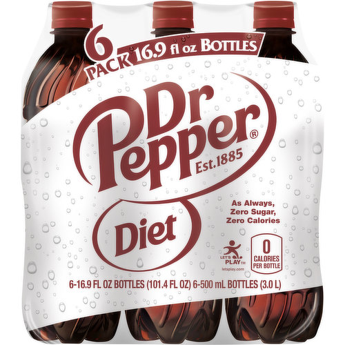 Dr Pepper Soda Mini - 6 pk