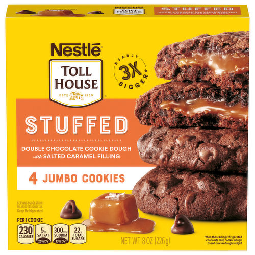 Toll House Cookies, Stuffed, Jumbo