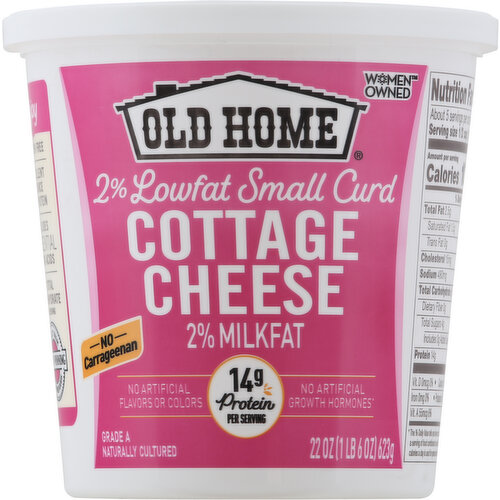 No carrageenan. No artificial growth hormones (Our farmers pledge no artificial growth hormones. No significant difference has been shown in milk from cows treated with the artificial growth hormone rbST and non rbST treated cows). Naturally cultured. Quality foods since 1925. Enjoy. Quality from award winning Old Home Foods. Pasteurized. Please recycle. Women owned.