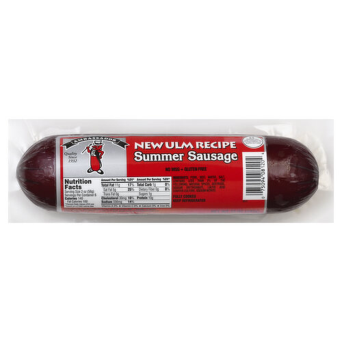 Ambassador Summer Sausage, New Ulm Recipe