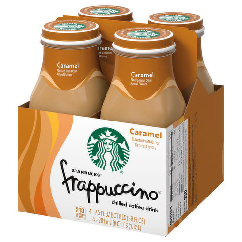 Starbucks Frappuccino Starbucks® Frappuccino® Caramelly Intense Caramel Chilled Coffee Drink 4-9.5 fl. oz. Glass Bottles
