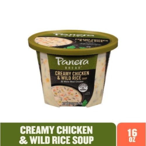 Panera Bread Creamy Chicken & Wild Rice Soup, 16 OZ Soup Cup (Gluten Free)