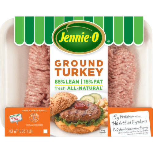 JENNIE-O TURKEY STORE Jennie-O® 85% Lean/15% Fat All-Natural Ground Turkey 16 oz. Tray