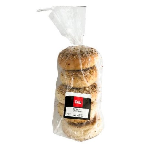 Cub Bakery Everything Bagels, 5 Count