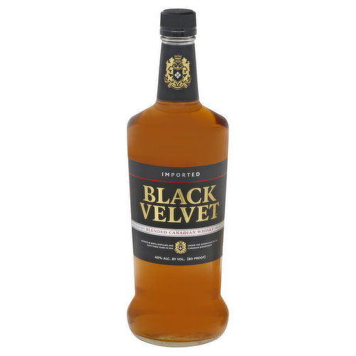 BLACK VELVET Canadian Whisky, Blended, Imported