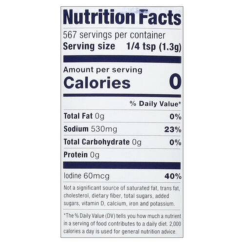 Morton Iodized Sea Salt
