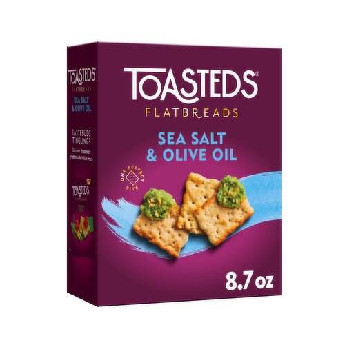 Toasteds Crackers, Sea Salt and Olive Oil