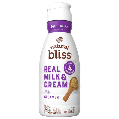 Natural Bliss Natural Bliss Creamer, Real Milk & Cream, Sweet Cream