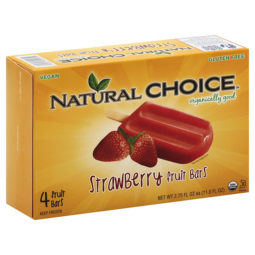 Natural Choice Fruit Bars, Strawberry