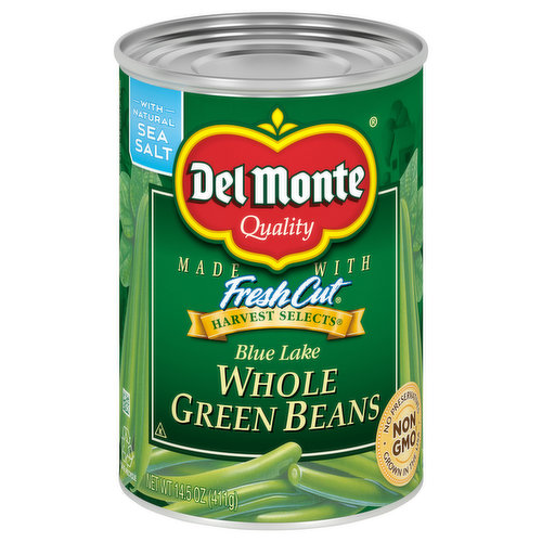 Del Monte Fresh Cut Harvest Selects Whole Green Beans, Blue Lake