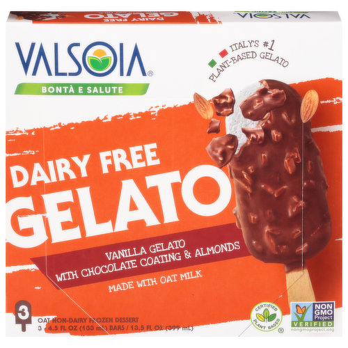 Valsoia Gelato, Dairy Free, Vanilla