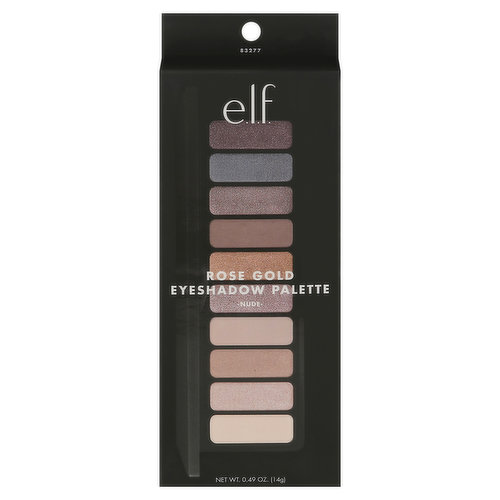 e.l.f. Eyeshadow Palette, Nude, Rose Gold 83277