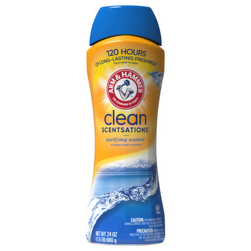 Arm & Hammer Clean Scentsations Scent Boosters, In-Wash, Purifying Waters