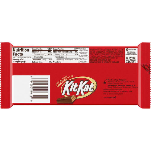 Kit Kat Crisp Wafers, in Milk Chocolate, XL