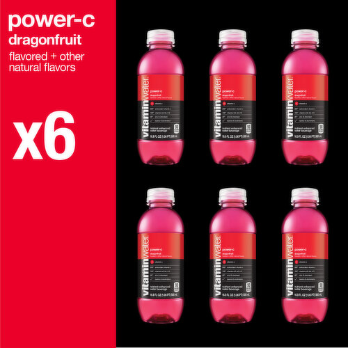 vitaminwater Power-C Dragonfruit Nutrient Enhanced Flavored Water Beverage
