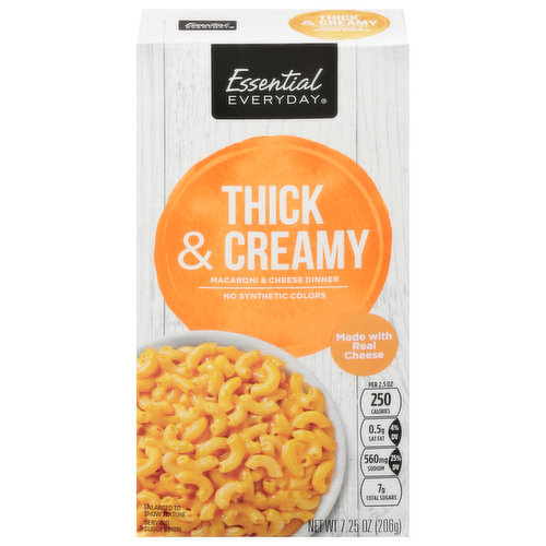 Essential Everyday Macaroni & Cheese Dinner, Thick & Creamy