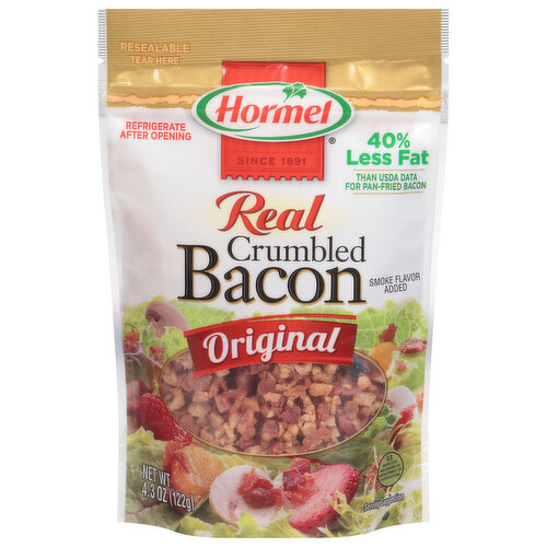 Hormel Bacon, Original, Crumbled, Real