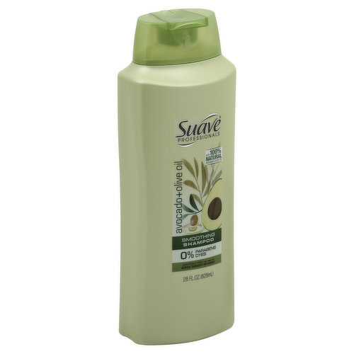 Suave Professionals Shampoo, Smoothing, Avocado + Olive Oil