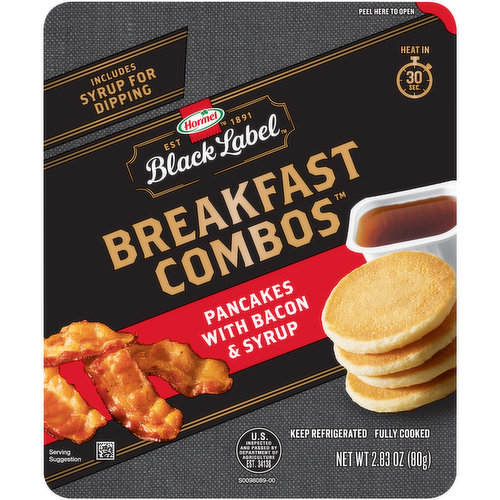 Hormel Black Label Pancakes with Bacon & Syrup