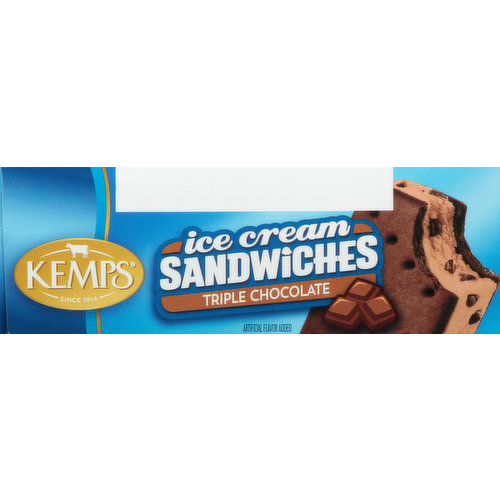 Kemps Triple Chocolate Ice Cream Sandwiches