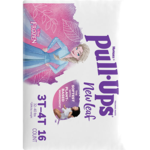2 Disney FROZEN II Pull-Ups New Leaf Girls' Training Pants Size 3T-4T - 16  Count