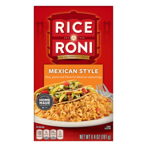 Rice A Roni Rice A Roni Rice Pasta Mexican Style 6.4 Oz