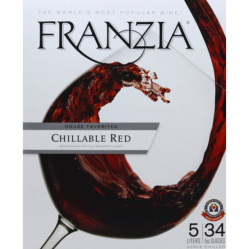 Franzia House Wine Favorites Chillable Red