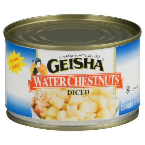 Geisha Water Chestnuts, Diced